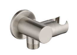 נקודת מים עגולה + מתלה דגם 0071 ניקל מוברש