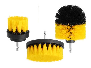 סט 3 מברשות לניקוי מתחברות למברגה