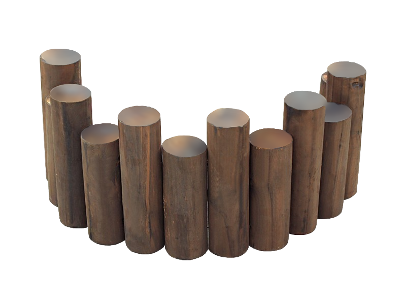 טרסה עץ לתיחום שטחים בגינה אורך 90 ס"מ