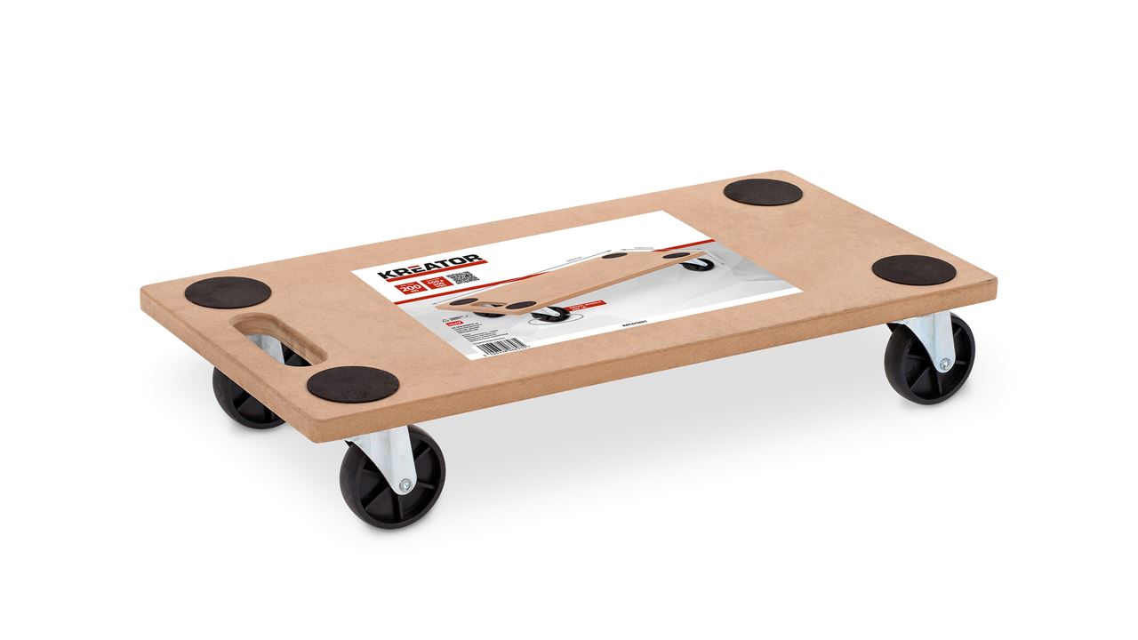 עגלת עץ מלבנית עד 200 ק"ג דגם KRT670001