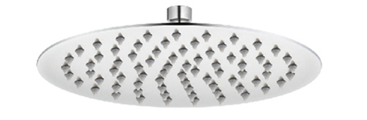 ראש גשם נירוסטה עגול קוטר 400 מ"מ דגם 605 ניקל  