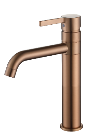 ברז פרח בינוני פיה מסתובבת רוז גולד 80775