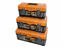 סט 3 ארגזי כלים נירוסטה משולבים 15"+16.5"+19" דגם IG1301