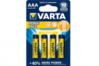 רביעיית סוללות VARTA LONGLIFE AAA