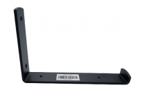 זוג תומכי מדף בעיצוב כפרי בצבע שחור מט