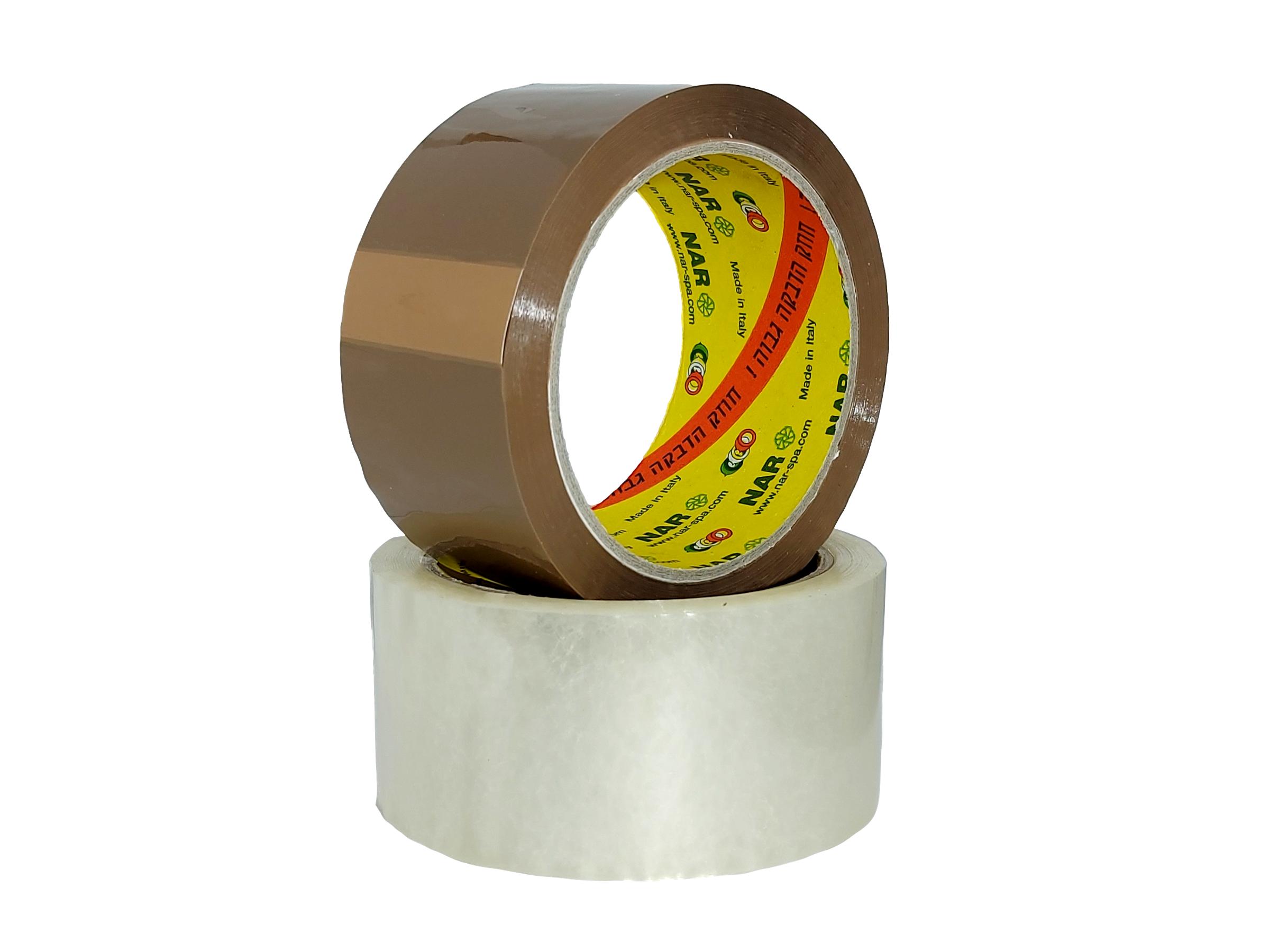 סרט אריזה / הדבקה פוליפרופילן PP רוחב 2" אורך 66 מטר