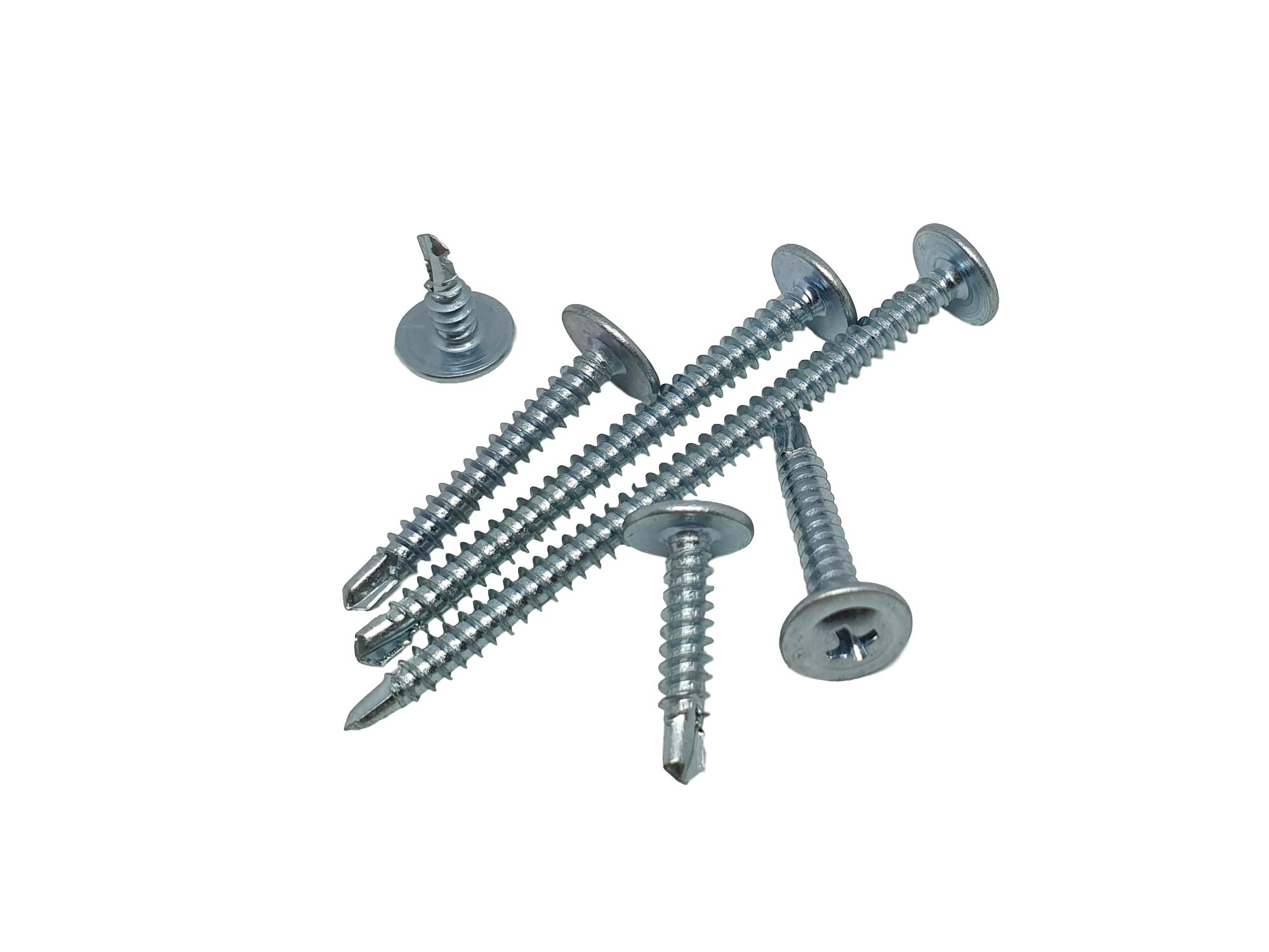 בורג פח+דיסקית מגולבן ראש קודח