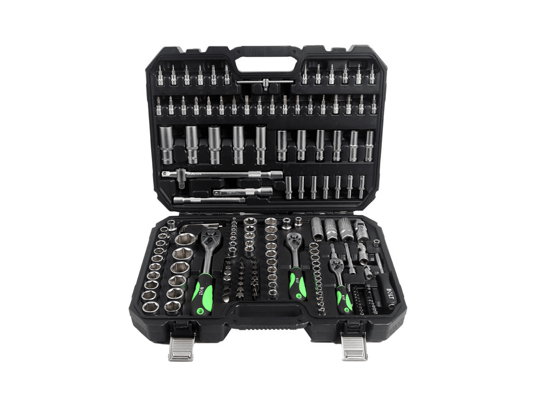 סט בוקסות 172 חלקים הינע 1/4"+3/8"+1/2" דגם SWSM172